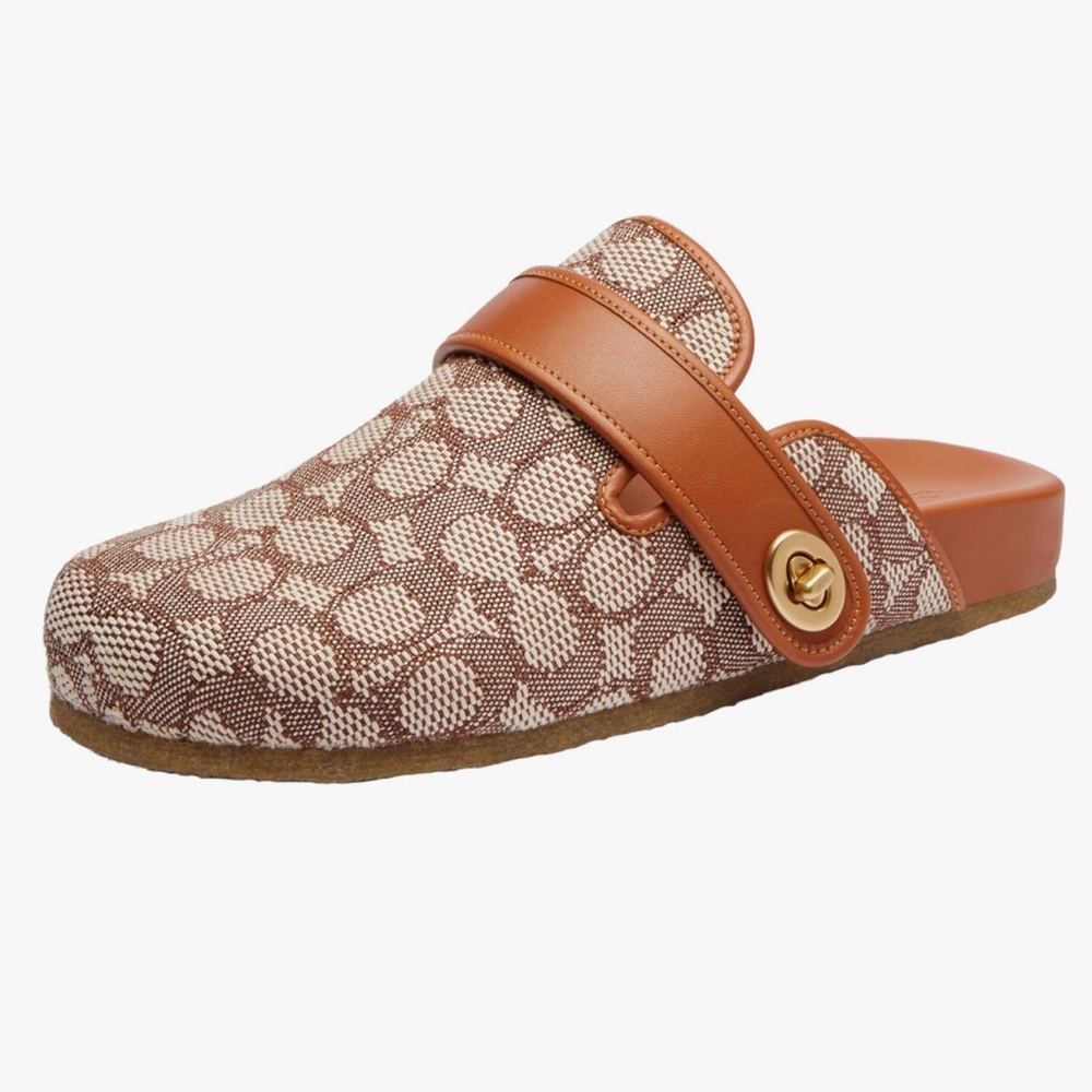 Coach Women's Blake Signature Textile Jacquard Clog